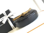 CC 16 MINI POUCH IN BLACK GRAINED CALFSKIN AND GOLD METAL - Image 6