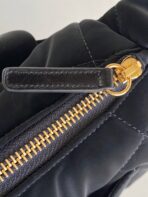 HOBO BAG 32 IN BLACK NYLON WITH GOLD METAL - Image 9