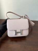 CONSTANCE 18 LIGHT PINK CHEVRE SILVER HARDWARE - Image 4