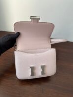 CONSTANCE 18 LIGHT PINK CHEVRE SILVER HARDWARE - Image 7