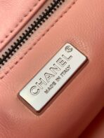 CLASSIC FLAP BAG 21 IN BLACK PINK SEQUINS RUTHENIUM HARDWARE - Image 4