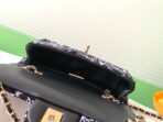 CLASSIC FLAP BAG 21 IN WHITE MIX BLACK SEQUINS GOLD HARDWARE - Image 9