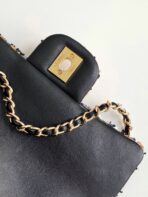 CLASSIC FLAP BAG 21 IN BROWN MIX BLACK SEQUINS - Image 5