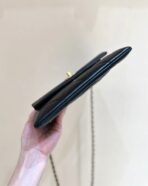 CLUTCH 25 IN BLACK SHEEPSKIN GOLD HARDWARE - Image 6