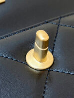 CLUTCH 25 IN BLACK SHEEPSKIN GOLD HARDWARE - Image 9