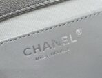 DRAWSTRING BUCKET BACKPACK 24 IN SILVER-TONE LAMBSKIN SILVER HARDWARE - Image 10
