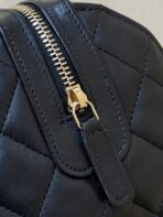 BOSTON MATELASSE CAVIAR SHOULDER HANDBAG 18 IN BLACK - Image 4