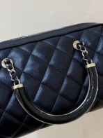 BOSTON MATELASSE CAVIAR SHOULDER HANDBAG 18 IN BLACK - Image 3