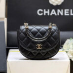 QUILTED TOP HANDLE BAG 16 IN BLACK  GOLD HARDWARE - Image 2