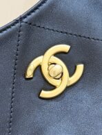 LARGE MAXI SHOPPING BAG 59 IN BLACK  GOLD-TONE METAL - Image 4