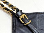 MEDIUM MAXI SHOPPING BAG 47 IN BLACK CALFSKIN GOLD-TONE METAL - Image 8