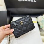 MESH POUCH 22 IN BLACK EFFECT LAMBSKIN WITH GOLD METALLIC - Image 8
