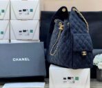 CC 25 HANDBAG 40 IN DARK BLUE DENIM GOLD HARDWARE - Image 9