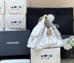 CC 25 HANDBAG IN WHITE 30 GRAINED CALFSKIN GOLD HARDWARE - Image 5