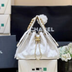 CC 25 HANDBAG IN WHITE 30 GRAINED CALFSKIN GOLD HARDWARE - Image 3