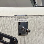 HM KELLY MINI 20 WHITE GLACIER GRAY  SILVER HARDWARE - Image 7