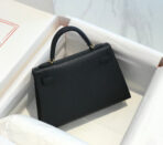 HM KELLY MINI 20 BLACK  GOLD HARDWARE - Image 3