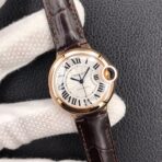 BALLON BLEU 33MM AUTOMATIC ROSE GOLD CASE BROWN LEATHER - Image 12