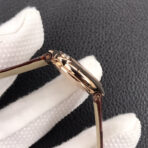 BALLON BLANC DE CARTIER QUARTZ ROSE GOLD BROWN LEATHER - Image 5