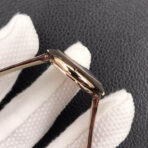 BALLON BLANC DE CARTIER QUARTZ ROSE GOLD BROWN LEATHER - Image 6