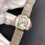 BALLON BLANC DE CARTIER ROSE GOLD CASE GREY LEATHER - Image 4