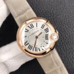 BALLON BLANC DE CARTIER ROSE GOLD CASE GREY LEATHER - Image 10