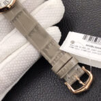BALLON BLANC DE CARTIER ROSE GOLD CASE GREY LEATHER - Image 8