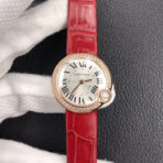 BALLON BLANC DE CARTIER QUARTZ ROSE GOLD CASE DIAMOND BEZEL - Image 2