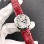 BALLON BLANC DE CARTIER QUARTZ STEEL CASE RED LEATHER - Image 12