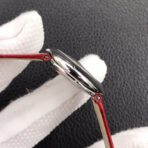 BALLON BLANC DE CARTIER QUARTZ STEEL CASE RED LEATHER - Image 6