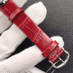 BALLON BLANC DE CARTIER QUARTZ STEEL CASE RED LEATHER - Image 8
