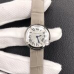 BALLON BLANC DE CATIER QUARTZ STEEL CASE GREY LEATHER - Image 11