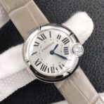 BALLON BLANC DE CATIER QUARTZ STEEL CASE GREY LEATHER - Image 10