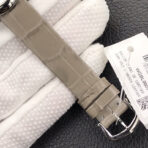 BALLON BLANC DE CATIER QUARTZ STEEL CASE GREY LEATHER - Image 8