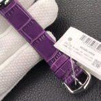 BALLON BLANC DE CARTIER QUARTZ STEEL CASE PURPLE LEATHER - Image 8