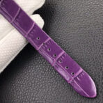 BALLON BLANC DE CARTIER QUARTZ STEEL CASE PURPLE LEATHER - Image 9