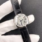 BALLON BLANC DE CARTIER QUARTZ STEEL CASE BLACK DIAL - Image 3