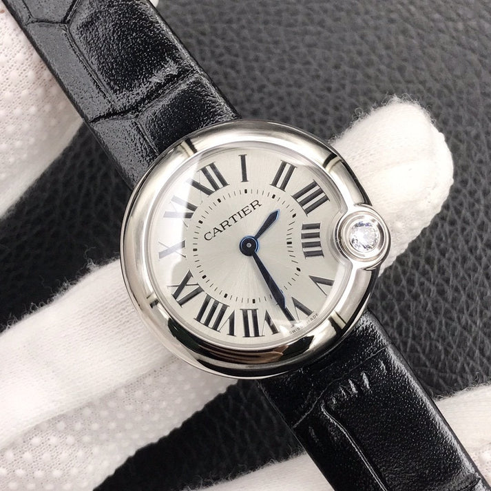 13248171011495253_1800x1800_d9e89c86-2fbd-4370-8a78-3840a706d811.jpg BALLON BLANC DE CARTIER QUARTZ STEEL CASE BLACK DIAL - Image 1