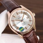 DE VILLE HOUR VISION 41MM ROSE GOLD CASE LEATHER STRAP - Image 9