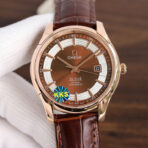 DE VILLE HOUR VISION 41MM ROSE GOLD CASE LEATHER STRAP - Image 6
