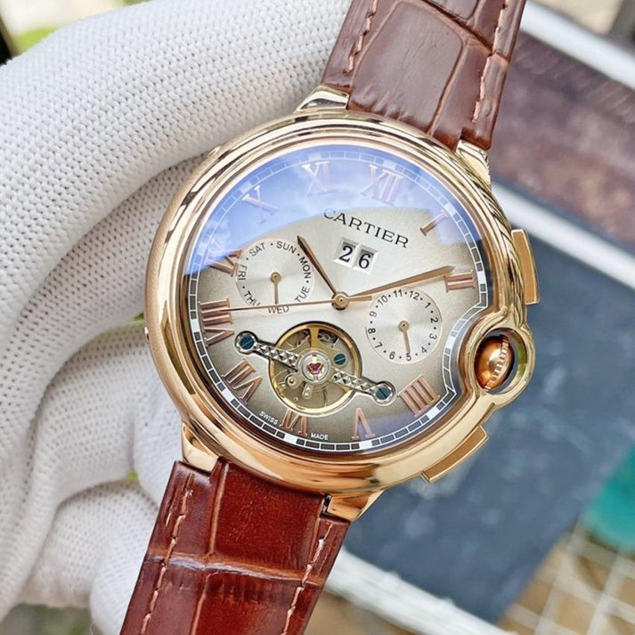 13268935751268730_1800x1800_2e60a458-b114-4fec-8f81-619b48567e39.jpg BALLON BLEU DAY-DATE ANNUAL CALENDAR 42 LEATHER STRAP - Image 1