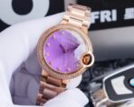 BALLON BLEU 33MM ROSE GOLD PURPLE DIAL - Image 12