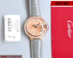 BALLON BLEU 33MM ROSE GOLD GREY LEATHER - Image 9