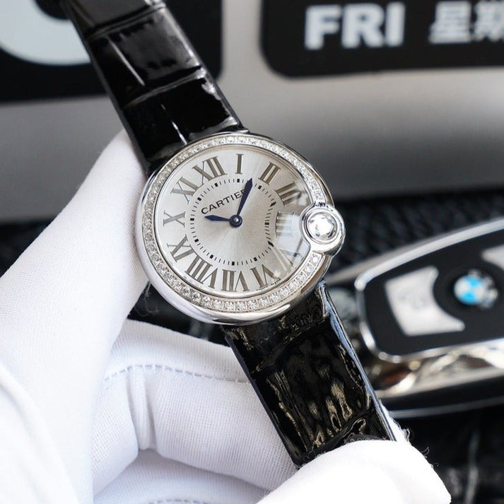 13277928114336725_1800x1800_bf7a696b-bd52-4e98-9e7e-0cb7d70ee88c.jpg BALLON BLANC 33MM AUTOMATIC STEEL CASE ARABIC NUMERALS - Image 1