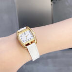 CAPE COD 26 GOLD MOP DIAL DIAMOND BEZEL WHITE LEATHER - Image 3