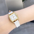 CAPE COD 26 GOLD MOP DIAL DIAMOND BEZEL WHITE LEATHER - Image 12