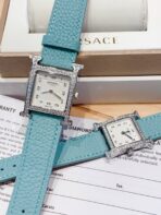 HM HEURE H 26 SILVER WHITE DIAL EPSOM LEATHER EPSOM LEATHER - Image 11