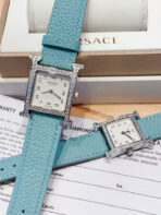 HM HEURE H 26 SILVER WHITE DIAL EPSOM LEATHER EPSOM LEATHER - Image 2