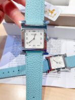 HM HEURE H 26 SILVER WHITE DIAL EPSOM LEATHER - Image 11