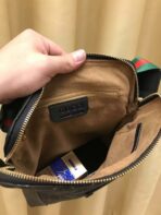 GG CROSSBODY BLACK RED LEATHER - Image 10